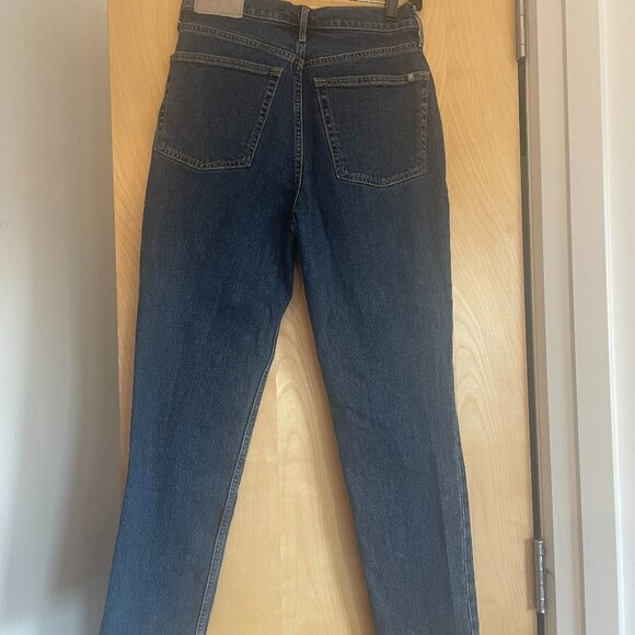 Everlane Original Cheeky Jean - Crop - Washed Midnight (27) - Picture 3 of 7